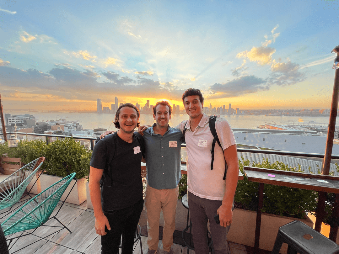 Nic, Adam, and I. The OnePager team.